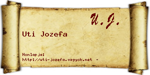 Uti Jozefa névjegykártya